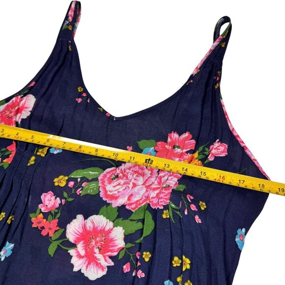 Free People Intimately Printed Floral Slip Dress Sz.M Midnight Blue Flowy Fairy - Picture 10 of 13